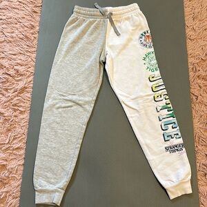 Girls Justice brand medium size 10 Stranger Things sweatpants/joggers
